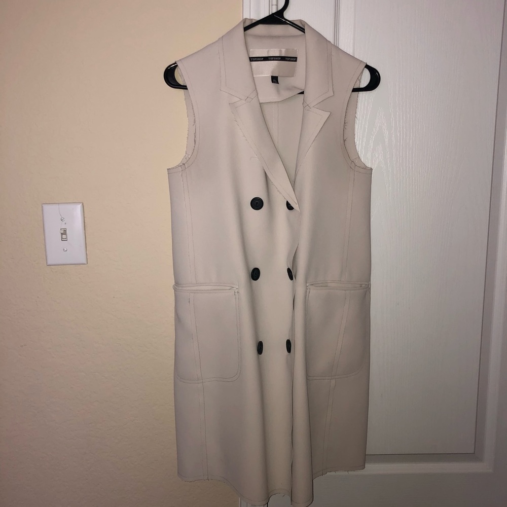 Topshop US6 cream blazer